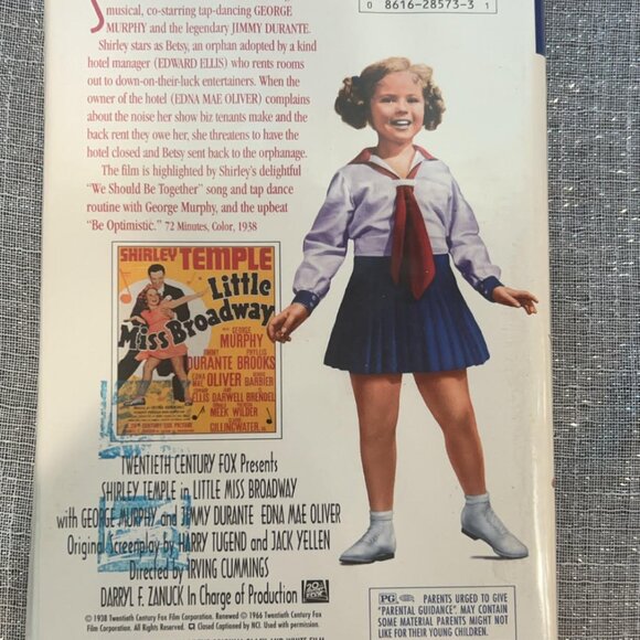 Little Miss Broadway VHS Collectors and Fans! 100% Working Condition and Sealed - Picture 4 of 8